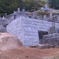 石工事　墓地石積工事