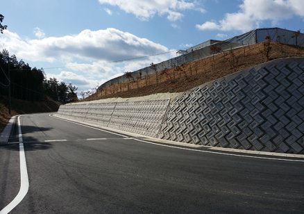 恵那市建設課発注　三郷町86号線道路改良工事