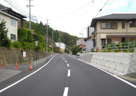 国道418号線歩道設置工事