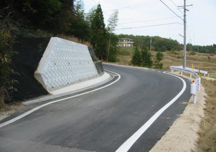 恵那市道路改良工事