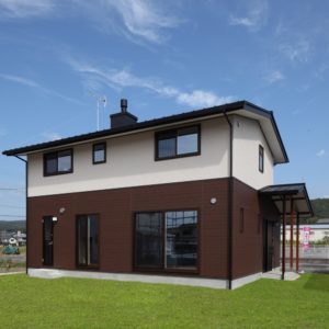 郊外の広々した家