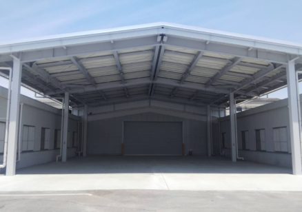 瀬戸紙器株式会社様　第1工場出荷口 上屋　新築