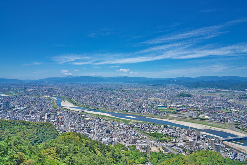 瑞浪市の街並み